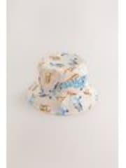 Cream 100% Cotton Bluey Bucket Hat (1-10yrs) - Image 1 of 1