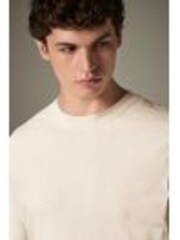 Ecru 100% Cotton Short Sleeve Slub T-Shirt - Image 1 of 1