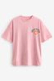 Pink Bali Graphic Print Beach T-Shirt - Image 1 of 1