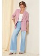 Friends Like These Pink Petite Single Breasted Linen Blend Tailored Blazer - Image 1 of 1