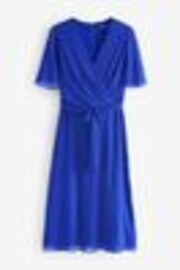 Lauren Ralph Lauren Polka-Dot Belted Crinkle Georgette Dress - Image 1 of 1