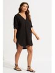 Seafolly Boyfriend Blue 100% Cotton Beach Coverups - Image 1 of 1