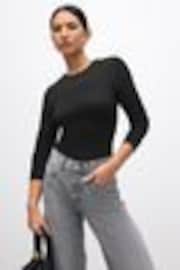 Black Soft Touch Long Sleeve Top - Image 1 of 1
