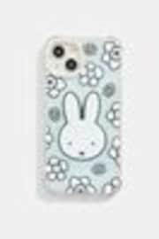 Skinnydip x Miffy Blue Tinted Floral iPhone 13 Case - Image 1 of 1