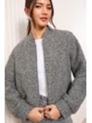 Friends Like These Grey Bomber Jacket - Image 1 of 1