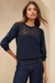 Lipsy Navy 1 Round Neck Sweatshirt - Image 1 of 1