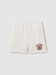 Reiss Off White Arto 3-9 yrs Basketball-Embroidered Shorts - Image 1 of 1