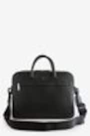 BOSS Black Grained Faux-Leather Document Case - Image 1 of 1