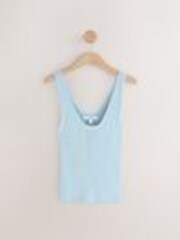 Modra bleda - Knitted Co-Ord Tank Vest - Slika 1 iz 1