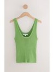 Svetlo zelena - Knitted Co-Ord Tank Vest - Slika 1 iz 1