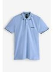 BOSS Light  Blue Paddy Pro Tipped Collar Polo Shirt - Image 1 of 1