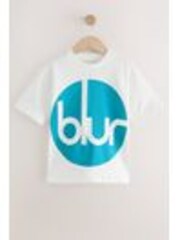 White Blur Band T-Shirt (3-16yrs) - Image 1 of 1