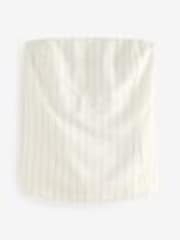 Noir/Blanc - Striped Bandeau Top with Linen - Image 1 of 1