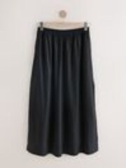 Black Maxi Skirt with Linen - Image 1 of 1