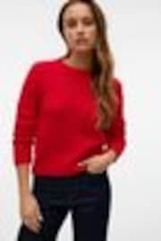 VERO MODA Red Long Sleeves Round Neck Jumper - Image 1 of 1