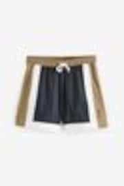 BOSS Black Colour Block Swim Shorts - Image 1 of 1