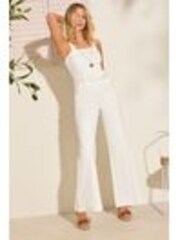 Friends Like These Ecru Tailored Denim Jumpsuit - Image 1 of 1