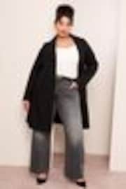 Friends Like These Black Curve Tailored Smart Coat - Image 1 of 1