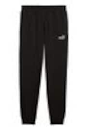 Puma Charcoal Black ESS No 1 Logo Joggers Fleece Cuffed Leg - Image 1 of 1