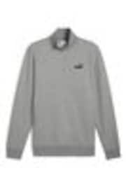 Puma Grey ESS No 1 Logo Half-Zip Fleece - Image 1 of 1