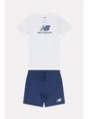 New Balance White Kids The System Graphic 100% Cotton T-Shirt And Shorts Set - Image 1 of 1