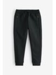 New Black Slim Fit Zip Joggers (3-16yrs) - Image 1 of 1
