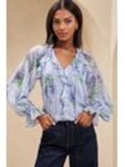 Lipsy Lilac Ruffle Blouse - Image 1 of 1