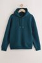 Teal Blue Textured Overhead Hoodie - Image 1 of 1