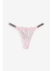 Victoria's Secret Angel Pink Thong Shine Strap Knickers - Image 1 of 1