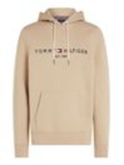 Tommy Hilfiger Natural Hoodie With Drawstring And Embroidered Logo - Image 1 of 1