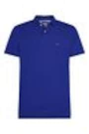 Tommy Hilfiger Blue Regular Fit Stretch 1985 Cotton Polo Shirt - Image 1 of 1