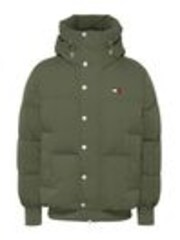 Tommy Jeans Green Relaxed Branded Puffer Jacket - Image 1 of 1