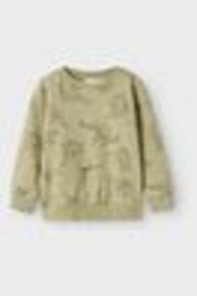 Name It Green Dinosaur Graphic Printed Sweatshirt - Image 1 of 1