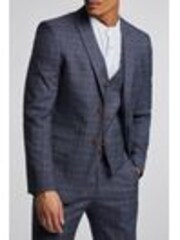 Antique Rogue Blue Overcheck Jacket - Image 1 of 1