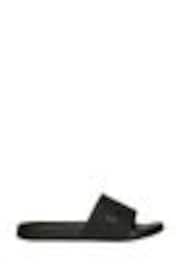 Superdry Black Luxe Logo Pool Slides - Image 1 of 1