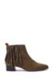 Moda in Pelle Pichon Fringe Smart Ankle Boots - Image 1 of 1