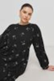 Simply Be Black Supersoft Tiered Smock Dress - Image 1 of 1