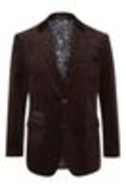 Skopes Brown Tailored Fit Corduroy Taylor Jacket - Image 1 of 1