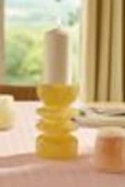 Curved Glass Pillar Candle Holder - صورة 1 من 1
