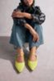 Yellow Tabitha Simmons Hai Studded Point Toe Mary Jane Shoes - Image 1 of 1