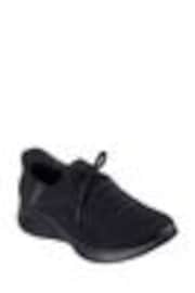 Skechers Black Chrome Wide Fit Slipins Ultra Flex 3.0 Brilliant Path Trainers - Image 1 of 1