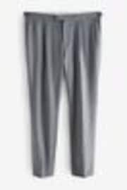 Grau - Wool Rich Smart Textured Trousers With Side Adjusters - Image 1 of 1