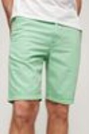 Superdry Green Officer Chino Shorts - Image 1 of 1