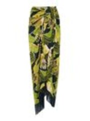 Pour Moi Green Fringe Trim Crinkle Woven Multiway Sarong - Image 1 of 1