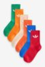 متعدد الألوان - adidas Originals Trefoil Crew Socks 6 Pack - صورة 1 من 1