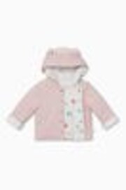 MORI Pink Cotton and Bamboo Peppa Pig Print Reversible Jacket - Imagen 1 de 1