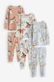 Multi Neutral 3 Pack Snuggle Pyjamas (9mths-10yrs) - Image 1 of 1