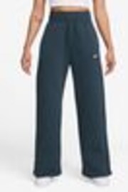 Nike Navy Phoenix Fleece High Waisted Wide Leg Joggers - Image 1 of 1