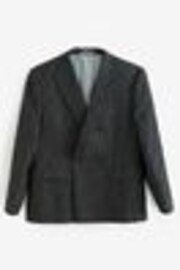 Black Edit Textured Double Breasted Suit Jacket - Image 1 of 1