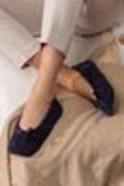 Totes Black Isotoner Popcorn Slippers - Image 1 of 1